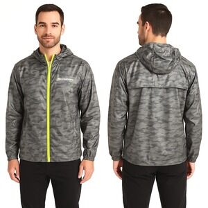 Compass 360‎ Rain Jacket Size Medium Cloud Camo Waterproof Windproof Outdoor